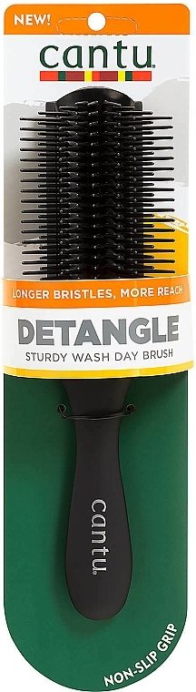 Detangling Hair Brush, black - Cantu Detangling Sturdy Wash Day Brush Black — photo N1