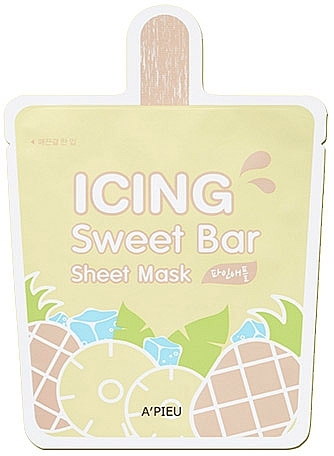 Ice Cream & Pineapple Sheet Mask - A'pieu Icing Sweet Bar Sheet Mask — photo N1