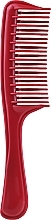 Fragrances, Perfumes, Cosmetics Comb with Handle GS-1, 21 cm, red - Deni Carte