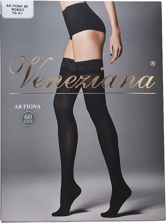 Ar Fiona Women Stockings, 60 Den, red - Veneziana — photo N3