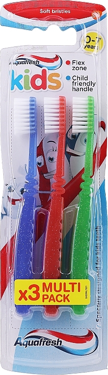Kids Toothbrush Set, option 1 - Aquafresh Kids Triple Pack Soft — photo N1