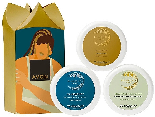 Set - Avon Planet Spa (b/butter/2x75ml + b/cr/75ml) — photo N1