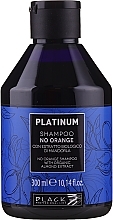 Almond Herbal Extract Shampoo for Neutralizing of Yellow and Copper Shades - Black Professional Line Platinum No Orange Shampoo With Organic Almond Extract — photo N1
