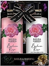 Fragrances, Perfumes, Cosmetics Set - Baylis & Harding Boudoire Rose (b/lot/300ml + h/wash/300ml)