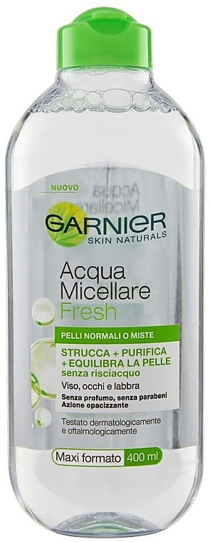 Mattifying Micellar Water for Normal & Combination Skin - Garnier Skin Active Fresh Mixellar Water — photo N1