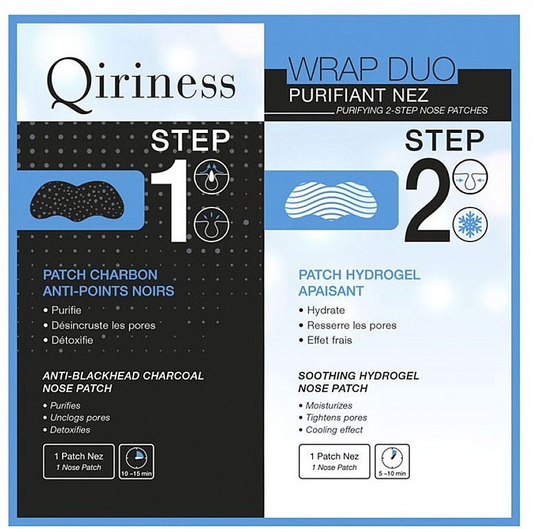 Nose Patches - Qiriness Purifiant Nez 2-Step Nose Patches — photo N1