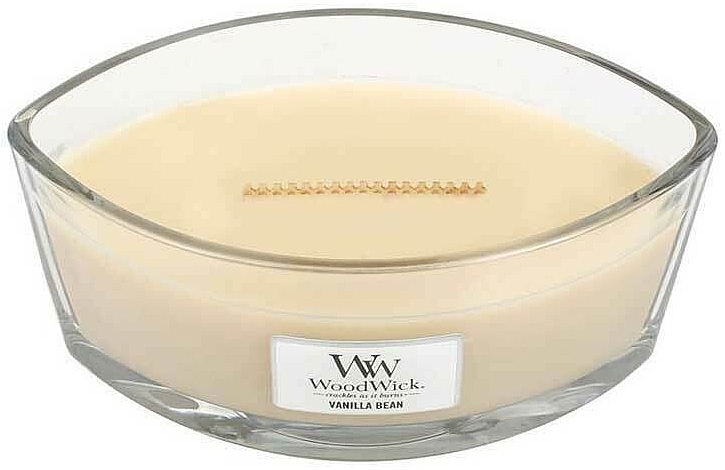 Scented Candle in Glass - Woodwick Candle Ellipse Jar Vanilla Bean — photo N7