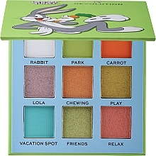 Eyeshadow Pallet, 9 colours - I Heart Revolution Looney Tunes Shadow Palette — photo N1