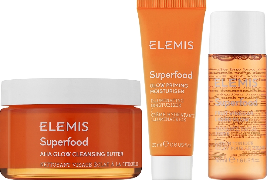 Set - Elemis Superfood Skincare The Glow-Getters Triology (f/oil/90g + f/cr/20ml + f/toner/50ml) — photo N2