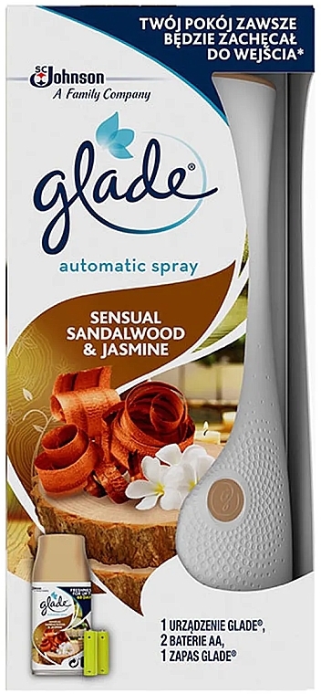 Automatic Air Freshener - Glade Automatic Air Freshness Sandalwood & Jasmine — photo N2