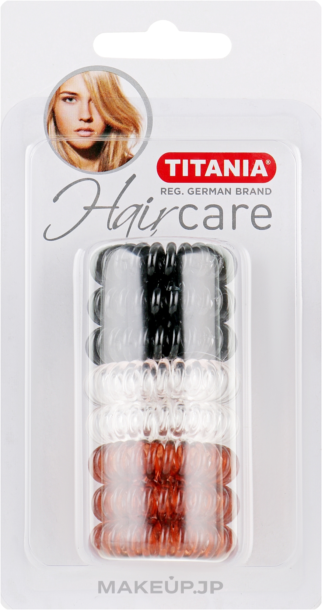 Multicolor Hair Tie Set "Anti Ziep", 8 pcs, d 4cm - Titania — photo 8 szt.