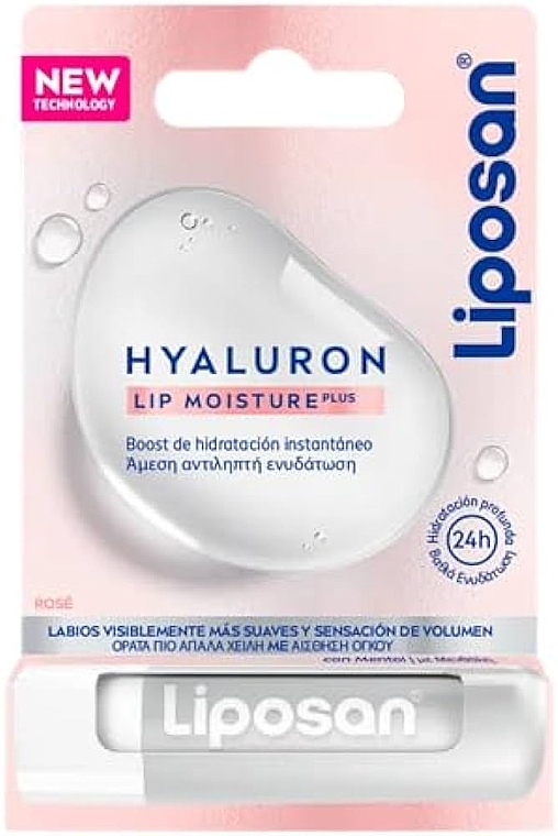 Lip Balm - Liposan Hyaluron Lip Moisture Plus Rose — photo N1