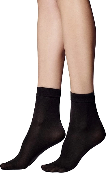 Women Socks 'Katrin', 40 Den, nero - Veneziana — photo N1