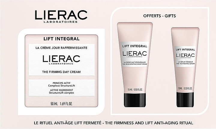 Set - Lierac Lift Integral (f/day/cr/50ml + f/night/cr/15ml + f/ser/10ml) — photo N1