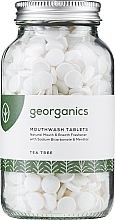 Fragrances, Perfumes, Cosmetics Tea Tree Mouthwash Tablets - Georganics Natural Mouthwash Tablets Tea Tree (white)