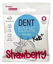 Fragrances, Perfumes, Cosmetics Fluoride-Free Tooth Cleaning Tablets for Kids "Strawberry" - Denttabs Teeth Cleaning Tablets Kids Strawberry Fluoride Free