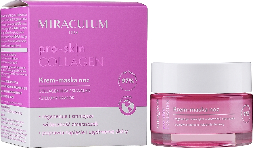 Night Face Cream - Miraculum Collagen Pro-Skin Night Cream — photo N1