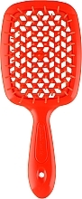 Hair Brush, neon-orange - Janeke Superbrush — photo N2