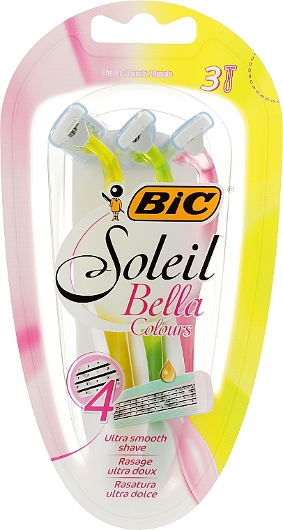 Set of Razors without Replaceable Cartridges, 3pcs - BIC Soleil Bella Colours — photo N3