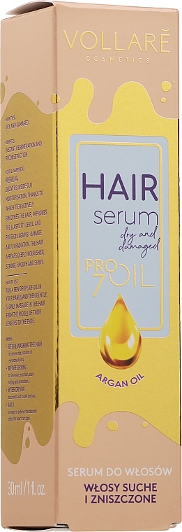Hair Serum - Vollare Pro Oli Repair Hair Serum — photo N3