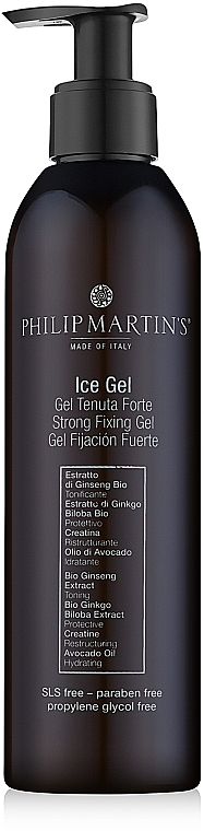 Strong Hold Cooling Hair Gel - Philip Martin's Ice Gel Tenuta Forte — photo N3
