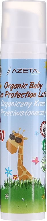 Organic Baby Sun Protection Body Lotion - Azeta Bio Organic Baby Sun Protection Lotion SPF50 — photo N1