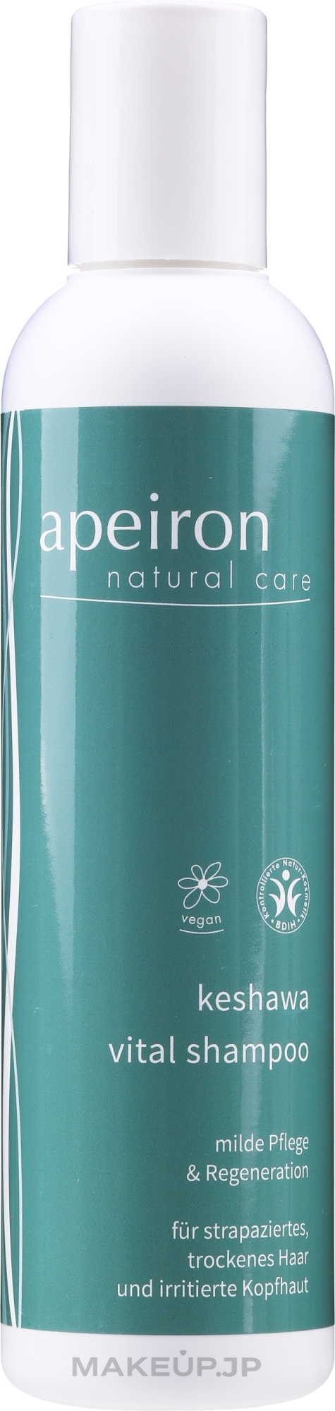 Dry and Damaged Hair Shampoo - Apeiron Keshawa Vital Shampoo — photo 200 ml