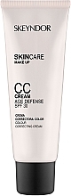 Fragrances, Perfumes, Cosmetics Anti-Aging CC Cream SPF30 - Skeyndor Creme CC Age Defense
