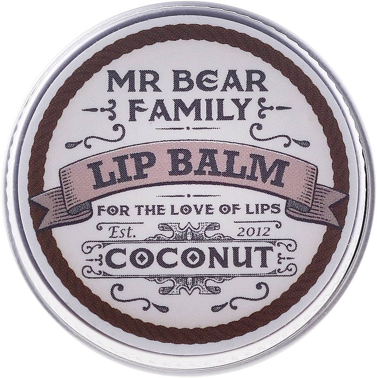 Lip Balm - Mr. Bear Family Lip Balm Coconut — photo N1