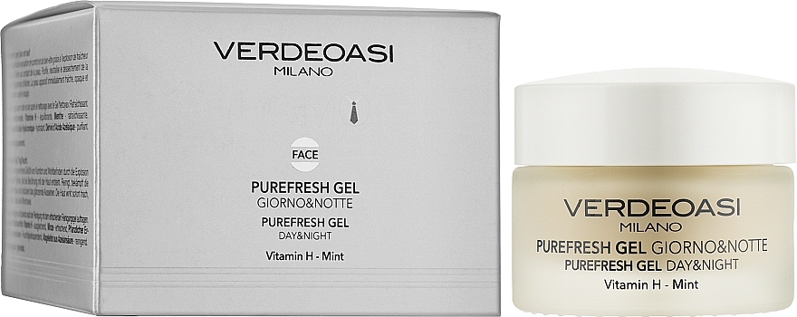 Purifying & Moisturizing Day & Night Face Gel - Verdeoasi Purefresh Gel Day&Night — photo N2