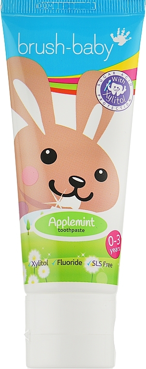 Kids Toothpaste "Applemint", 0-3 years - Brush-Baby Toothpaste — photo N5