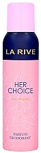 Fragrances, Perfumes, Cosmetics La Rive Her Choice - Deodorant Spray