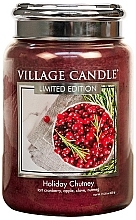 Fragrances, Perfumes, Cosmetics Scented Candle in Jar - Village Candle Holiday Chutney Glass Jar