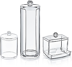 Fragrances, Perfumes, Cosmetics Organizer-Set of Three Parts 7x18x7 cm, transparent - BoxUp