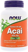 Food Supplement "Acai Berry", capsules, 500mg - Now Foods Acai Super Fruit — photo N1