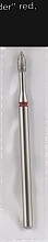 Fragrances, Perfumes, Cosmetics Diamond Nail File Drill Bit, narrow drop, 2.3 mm, red - Head The Beauty Tools