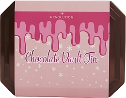 13-Piece Makeup Set - I Heart Revolution Chocolate Vault Tin Gift Set — photo N2