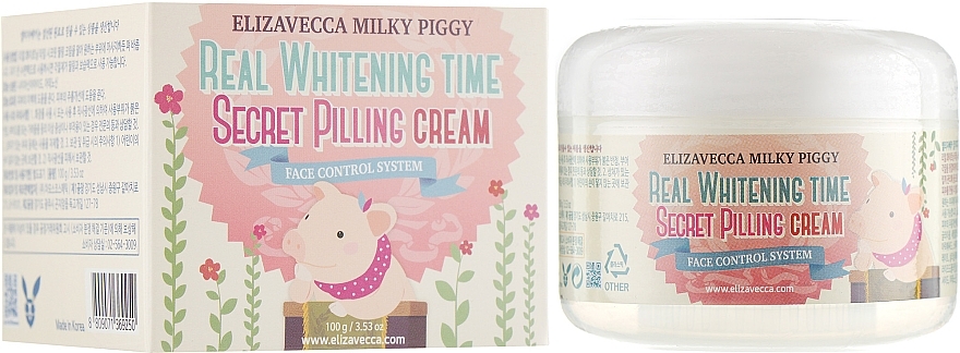 Anti Age Spot Facial Peeling Cream - Elizavecca Face Care Milky Piggy Real Whitening Time Secret Pilling Cream — photo N1