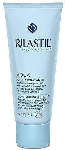 Moisturizing Protective Face Cream - Rilastil Aqua Moisturizing Cream SPF 15 — photo N1