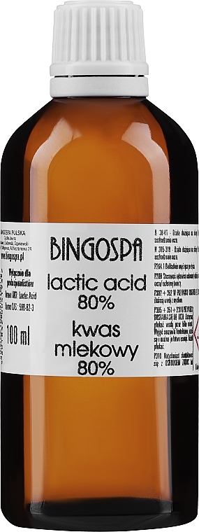 Lactic Acid 80% - BingoSpa — photo N3