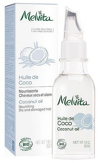 Organic Hair Coconut Oil - Melvita Coconut Oil — photo N13