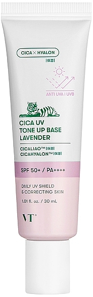 Makeup Base - VT Cosmetics Cica Uv Tone Up Base Lavender — photo N2