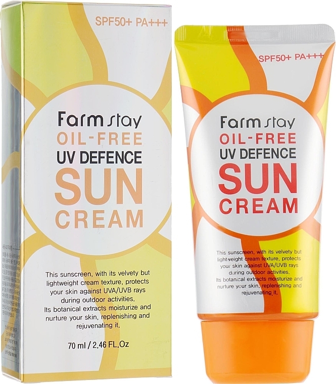 Oil-Free Sunscreen SPF50+ - Farmstay Oil-Free Uv Defence Sun — photo N1