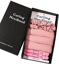 Fragrances, Perfumes, Cosmetics Curling Set, pink, 5 products - Ecarla Curling Headband