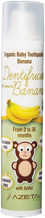 Baby Toothpaste "Banana" - Azeta Bio Organic Tooth Paste Banana  — photo N2