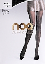 Tights 30 Den, nero/gold - Knittex Party — photo N1