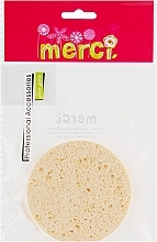 Face Cleansing Sponge, beige - Merci — photo N2