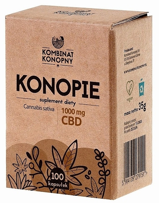 Hemp Food Supplement - Kombinat Konopny CBD 1000 mg — photo N1