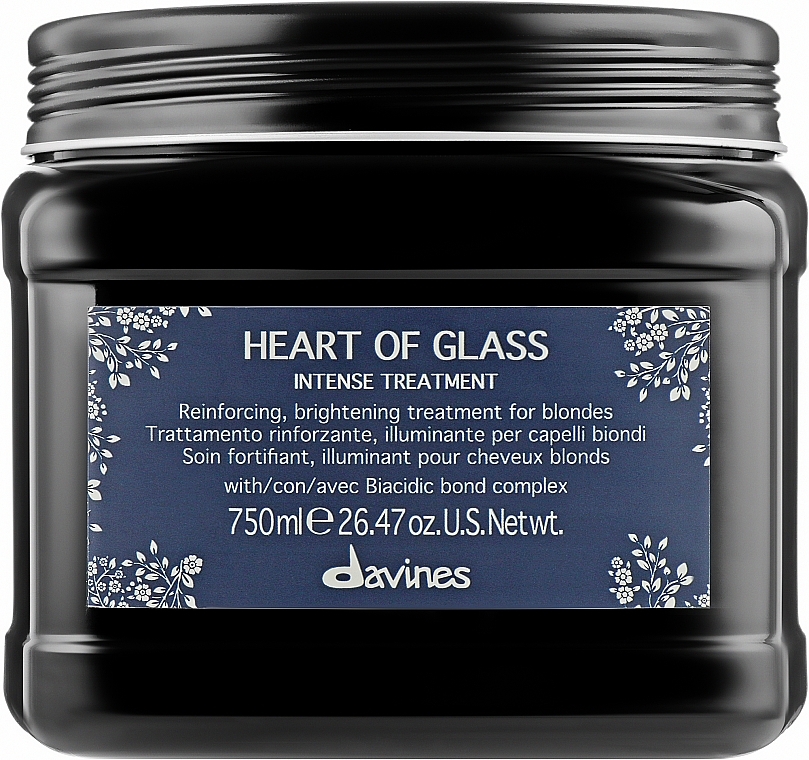 Reinforcing Brightening Blonde Treatment - Davines Heart Of Glass Intense Treatment — photo N3