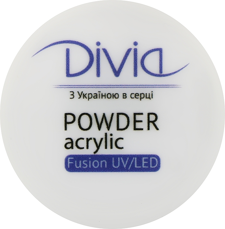 Acrylic Powder for Nail Extensions, Di1814 - Divia Acrylic Powder Fusion UV/LED — photo N3